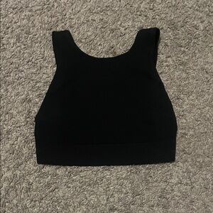 Zara Black Cropped Tank Top